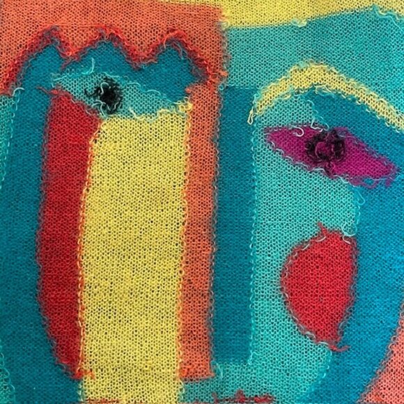 Renee Tener For Jeanne Pierre Picasso 80’s Vintage Mohair Sweater Size Small - Picture 6 of 6